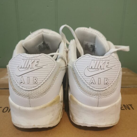 NIKE AIR MAX 90 WHITE-WOLF GREY MENS SZ 7 — WMNS SZ‎ 8.5 [CN8490-100] main image 6